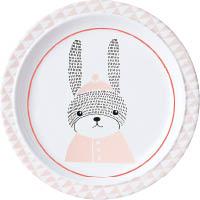 兔仔圖案餐碟，可愛極了！ $116