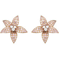 Wilton House耳環以玫瑰金鑲嵌粉紅鑽及圓形鑽石 個別定價