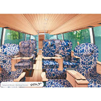 豪華巴士Yui Prima車廂只有18個座位，手腳有充足伸展空間。