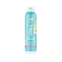 COOLA 清新青瓜有機身體防曬噴霧 SPF30 $480/236ml（B）<br>含青瓜、海藻和士多啤梨萃取成分，散發陣陣清新的青瓜香氣，兼具備40分鐘的防水效能。