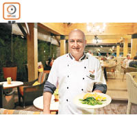 島上地標餐廳重開<br>餐廳行政總廚Marco Boscaini服務Amari已有3年，不時設計健康菜式。