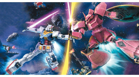 人氣網絡遊戲《機動戰士Gundam Online》喺Gameone攤位有得搶先試玩。