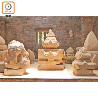 美山聖地將其中一座建築改成博物館，展出多個珍貴佛像、石雕等。