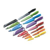 色彩繽紛的Zyliss刀具，用家可輕易辨認刀具款式，加上每款刀具配有安全保護套，置於櫃中也不怕弄傷手。$99起/件（b）