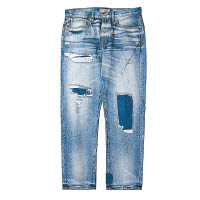 藍色洗水縫補牛仔褲 $1,690