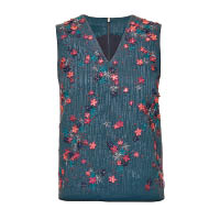 Dandelion藍色花卉刺繡上衣 $8,300