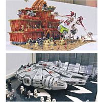同場展出多個以LEGO設計的星戰電影場景。