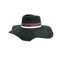 黑色×黑白紅色絲帶大帽子 $6,450
