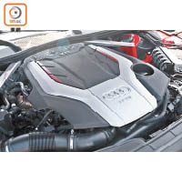 配置在S5 Coupe的3公升TFSI V6引擎，全段力量強勁。