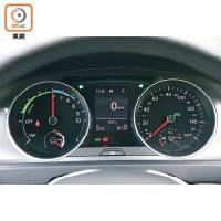 儀錶板清楚顯示車速、功率錶、電量及續航力等重要行車資訊，讓駕駛者有更好預算。