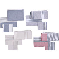 葡萄牙製造Lasa全棉紗巾套裝-包括面巾、手巾及浴巾 $88<br>銷售分店：上/彌/尖