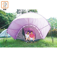 「兩手FING-FING去露營」住宿計劃，讓你舒服地露營。