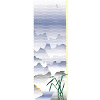 Roy Lichtenstein的大型油畫《中式山水畫系列：山水與草》，是「中國式山水」系列作品之一。（估價2,500~3,500萬港元）