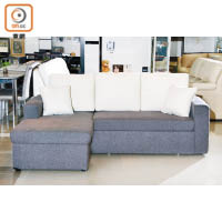 布藝L形梳化床可以拆分為梳化與床兩件家具。<br>$4,980
