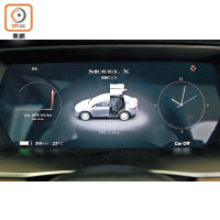儀錶板採用高對比彩色屏幕，可清晰顯示不同的行車資訊。