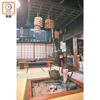 茅草屋的地爐有三個用處，分別是取暖、煮食及保持室內乾爽。