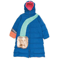 TSUMORI CHISATO藍色毛毛袋連帽夾棉外套 $8,699（C）
