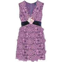 ANNA SUI紫色喱士連身裙 $5,100