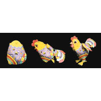 燈會派贈的小提燈「幸福奇雞」造型既是雞，但又可變成蛋，玩味十足。