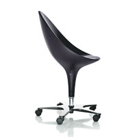 Bombo Chair<br>酒杯形座位，配合滾輪設計，適合書房、辦公室使用。