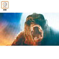 試播《Kong: Skull Island》全高清預告片，畫質層次分明，黑位突出，吼叫聲更見立體感。