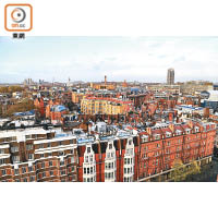 樓層較高的Carlton Tower可欣賞到倫敦高空景色。
