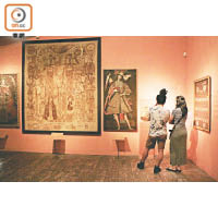 另一展區跳出古文明，介紹印加帝國被西班牙侵略時期的殖民地藝術。