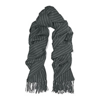 RAG & BONE黑底白間羊毛頸巾 $1,890（A）
