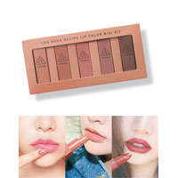 3CE將5款賣斷市的Mood Recipe霧面唇膏變身為Mini Set，滿足女生的不同唇妝需求。