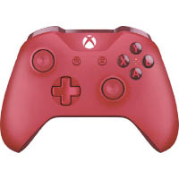 Xbox One火紅特別版無線手掣，由操控桿、十字掣到按鍵均採用紅色設計，並支援以藍芽連接Win 10電腦打機。售價：$418（d）