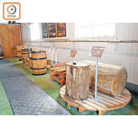 木桶是影響釀酒質素的重要一環，釀造「余市」的木桶則採用超高質北海道木材。