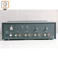 Phono Box DS2可透過USB將數碼音樂檔傳至電腦，並設有兩組Phono輸入。