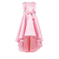立體花飾粉紅連身裙 $880（a）