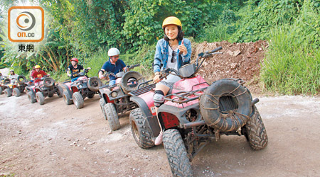 識玩ATV當然要玩山路先刺激啦，而且1人1車馳騁山中，夠晒滿足感。