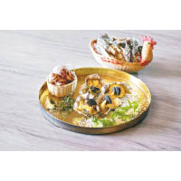 法國蝸牛海膽焗鮮蠔是「蝦螺滋味·海鮮自助晚餐」其中一款重點菜式，由即日起至4月30日供應。