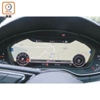 配上12.3吋Audi Virtual Cockpit儀錶板，其多功能更切合駕駛者的需要。