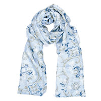 FEDELI Linen Cotton Patterned Scarf $2,300（B）