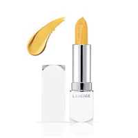 LANEIGE Silk Intense Lipstick #250 Exotic Yellow $190（C）<br>這款唇膏不但有多色選擇，當中的黃色更是話題色，而且具提亮唇色功效。有了它就可隨時讓唇色起死回生！