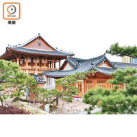 旁邊的慶源齊大使賓館仿韓屋建造，也是《鬼怪》景點之一。