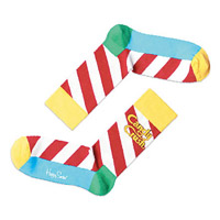 Happy Socks也曾經跟《Candy Crush》聯乘，推出色彩繽紛的襪子。