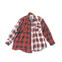 RAW EMOTIONS Patchwork Flannel Shirt $780（B）