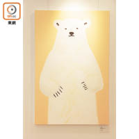 特別為香港繪畫的北極熊，給夏日送上一點涼意。