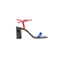 repetto 70周年紀念鞋履Maestria紅×藍×黑色高踭涼鞋 $5,900 （A）