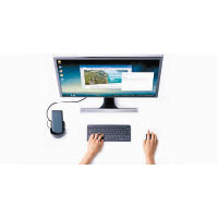  DeX可透過藍牙連接滑鼠和鍵盤，藉此騰出USB插口。售價：$1,098（不連鍵盤滑鼠及屏幕）（a）