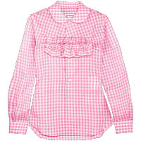 COMME des GARÇONS GIRL粉紅×白色格仔恤衫 $2,450