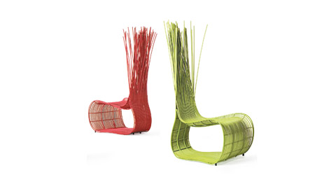 Yoda Easy Chair<br>造型搶眼的座椅，用料正是Kenneth最愛選用的竹藤。