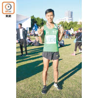 香港長跑好手陳家豪在這次的10km比賽中創出個人最佳成績，他謂舒適環境對成績有幫助。
