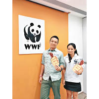 世界自然基金會教育經理王偉東（左）、教育項目主任郭思薇（右）。