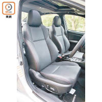 駕駛席具備10段式電動調校功能，方便設定最適合的坐姿。