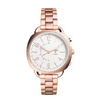 同場另有女裝版Q Accomplice，用上玫瑰金色鋼錶帶，錶框加鑲閃石更顯高貴。售價：$1,750